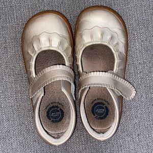 Livie & Luca Champagne Gold Girls Mary Janes